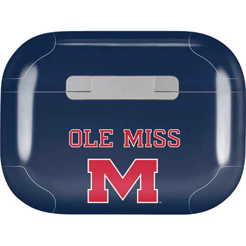 University of Mississippi Ole Miss Blue Apple AirPods Pro Skin