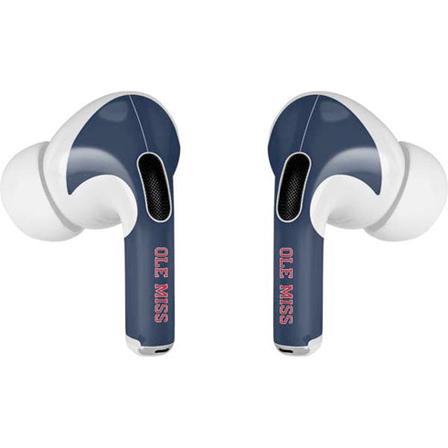 University of Mississippi Ole Miss Blue Apple AirPods Pro Skin