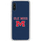 University of Mississippi Ole Miss Blue Galaxy A10e Clear Case