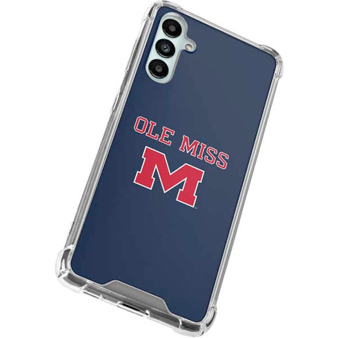 University of Mississippi Ole Miss Blue Galaxy A14 5G Clear Case
