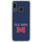 University of Mississippi Ole Miss Blue Galaxy A20 Clear Case