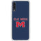 University of Mississippi Ole Miss Blue Galaxy A50 Clear Case