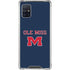 University of Mississippi Ole Miss Blue Galaxy A51 5G Clear Case