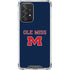 University of Mississippi Ole Miss Blue Galaxy A52 5G Clear Case