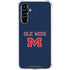 University of Mississippi Ole Miss Blue Galaxy A54 5G Clear Case
