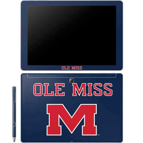University of Mississippi Ole Miss Blue Galaxy Book 12in Skin