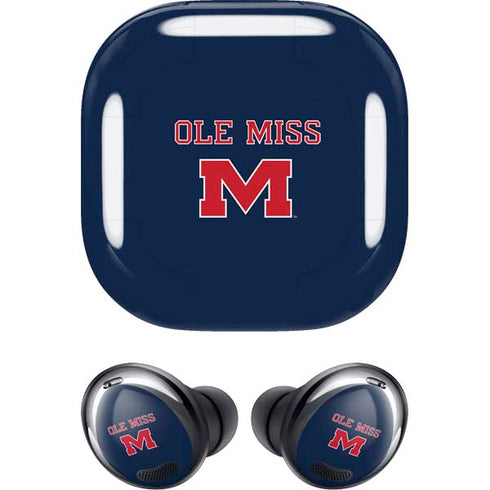 University of Mississippi Ole Miss Blue Galaxy Buds Pro Skin