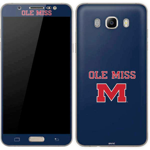 University of Mississippi Ole Miss Blue Galaxy J7 Skin