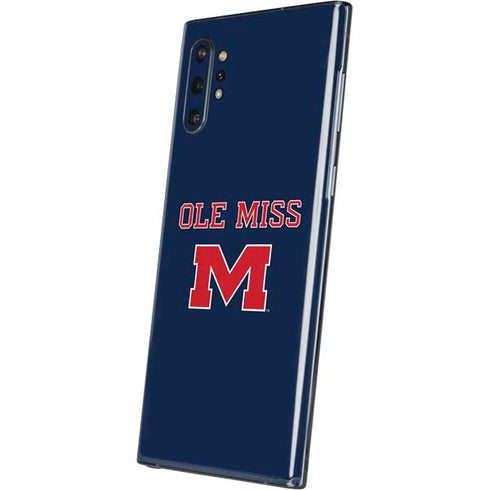 University of Mississippi Ole Miss Blue Galaxy Note 10 Plus Skin
