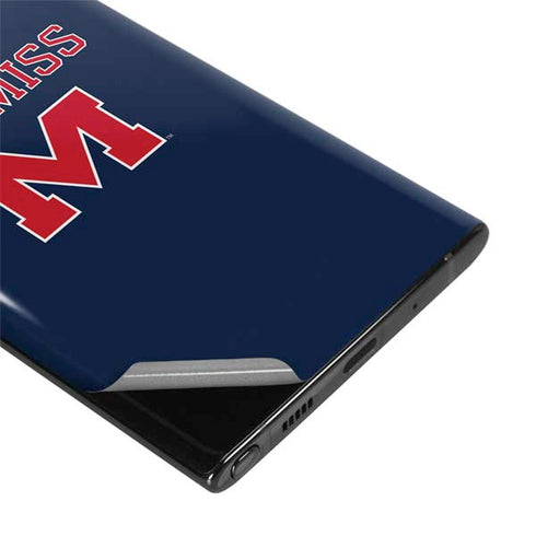 University of Mississippi Ole Miss Blue Galaxy Note 10 Plus Skin