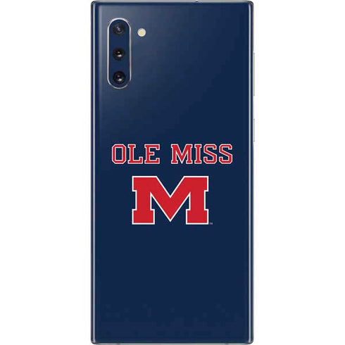 University of Mississippi Ole Miss Blue Galaxy Note 10 Skin