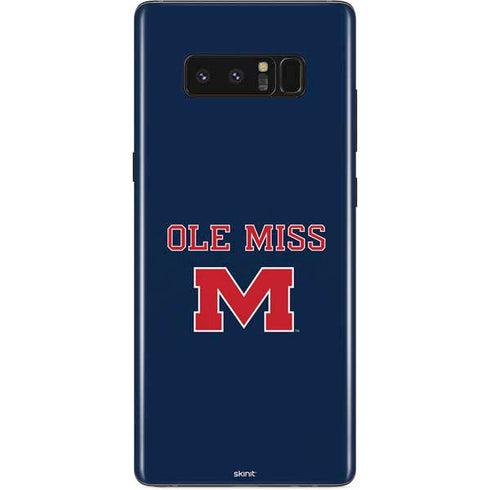 University of Mississippi Ole Miss Blue Galaxy Note 8 Skin