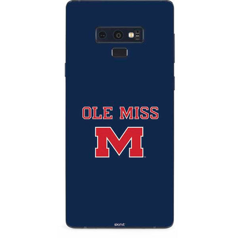 University of Mississippi Ole Miss Blue Galaxy Note 9 Skin