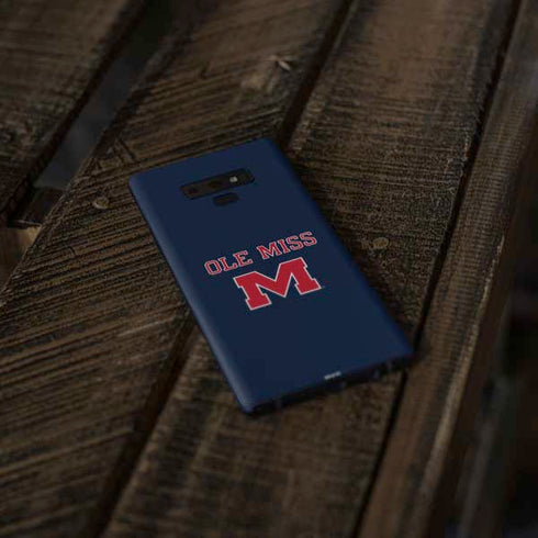 University of Mississippi Ole Miss Blue Galaxy Note 9 Skin