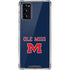 University of Mississippi Ole Miss Blue Galaxy Note20 5G Clear Case