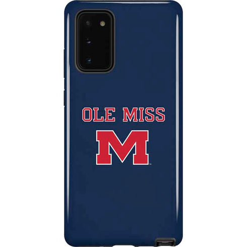 University of Mississippi Ole Miss Blue Galaxy Note20 5G Pro Case