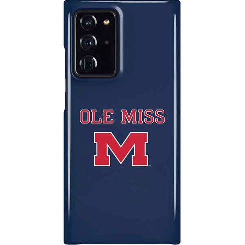University of Mississippi Ole Miss Blue Galaxy Note20 Ultra 5G Lite Case
