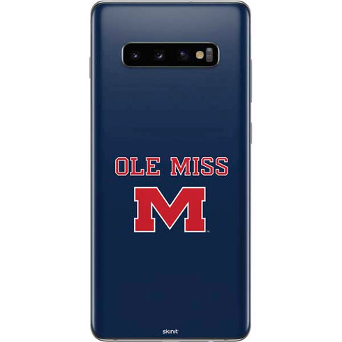 University of Mississippi Ole Miss Blue Galaxy S10 Plus Skin
