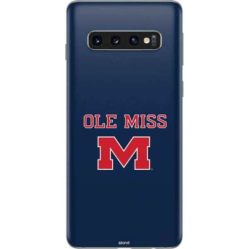 University of Mississippi Ole Miss Blue Galaxy S10 Skin
