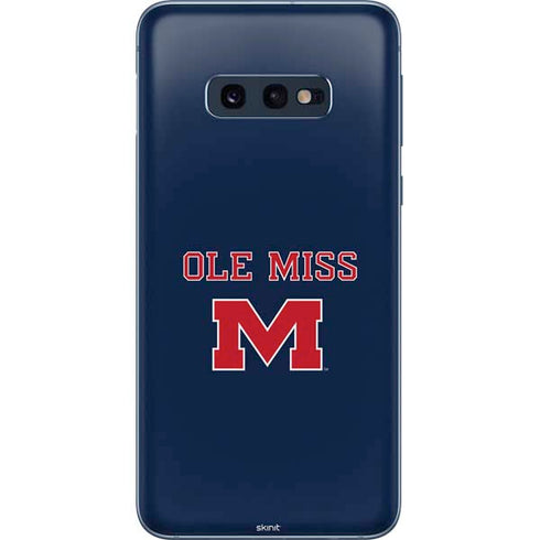 University of Mississippi Ole Miss Blue Galaxy S10e Skin