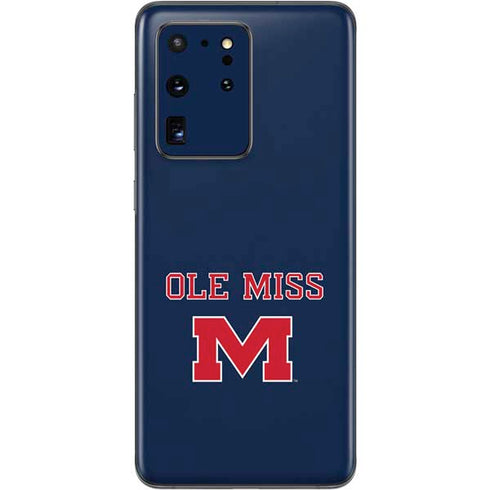 University of Mississippi Ole Miss Blue Galaxy S20 Ultra 5G Skin
