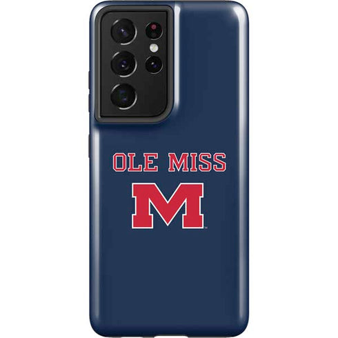 University of Mississippi Ole Miss Blue Galaxy S21 Ultra 5G Pro Case