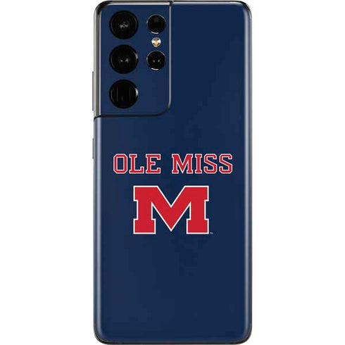 University of Mississippi Ole Miss Blue Galaxy S21 Ultra 5G Skin
