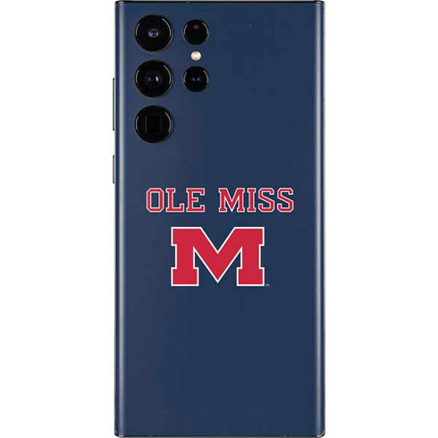 University of Mississippi Ole Miss Blue Galaxy S22 Ultra Skin