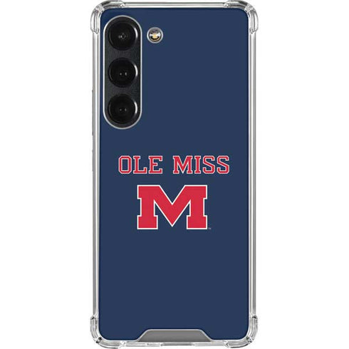 University of Mississippi Ole Miss Blue Galaxy S23 Clear Case