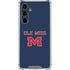 University of Mississippi Ole Miss Blue Galaxy S23 FE Clear Case