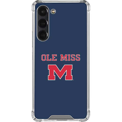 University of Mississippi Ole Miss Blue Galaxy S23 Plus Clear Case