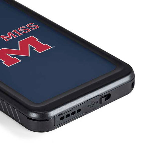 University of Mississippi Ole Miss Blue Galaxy S23 Plus Waterproof Case