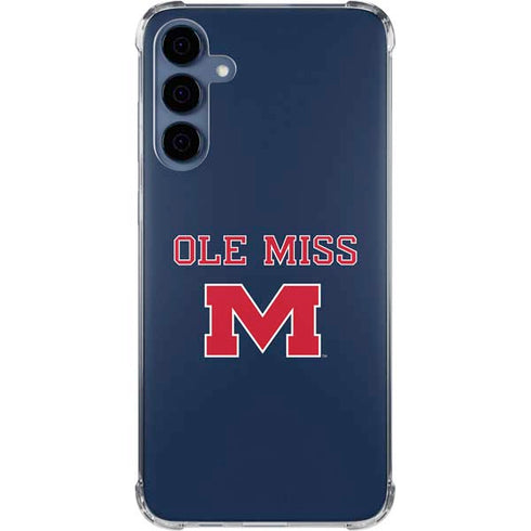 University of Mississippi Ole Miss Blue Galaxy S24 Clear Case