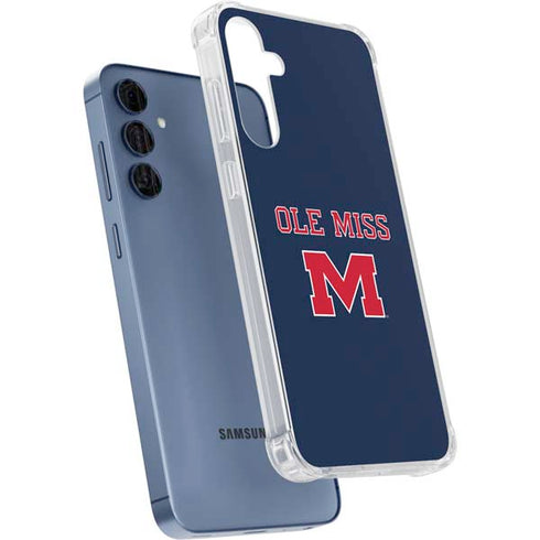 University of Mississippi Ole Miss Blue Galaxy S24 Clear Case
