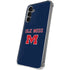 University of Mississippi Ole Miss Blue Galaxy S24 Plus Clear Case