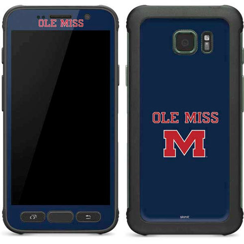 University of Mississippi Ole Miss Blue Galaxy S7 Active Skin