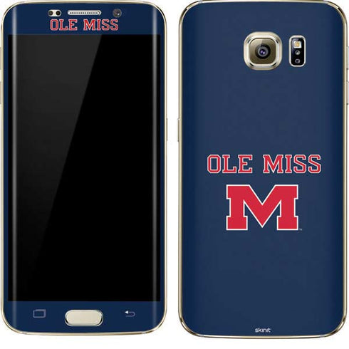 University of Mississippi Ole Miss Blue Galaxy S7 Edge Skin