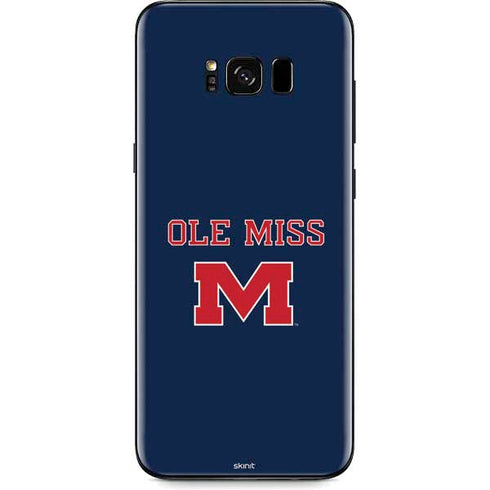 University of Mississippi Ole Miss Blue Galaxy S8 Plus Skin