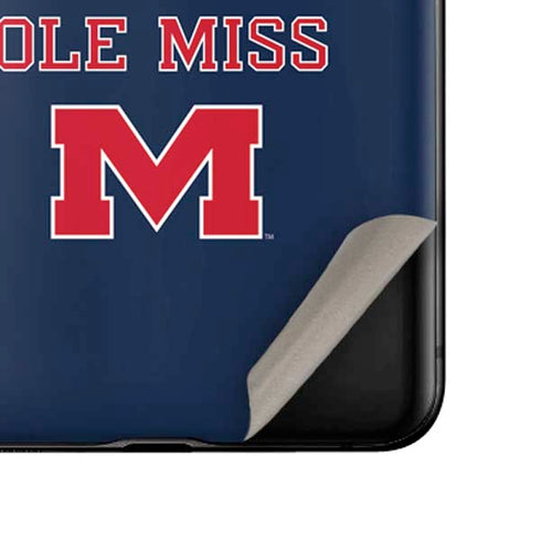 University of Mississippi Ole Miss Blue Galaxy Z Flip Skin