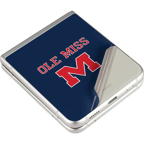 University of Mississippi Ole Miss Blue Galaxy Z Flip3 5G Skin