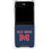 University of Mississippi Ole Miss Blue Galaxy Z Flip5 5G Clear Case
