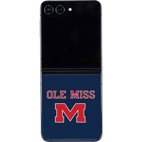 University of Mississippi Ole Miss Blue Galaxy Z Flip5 5G Skin