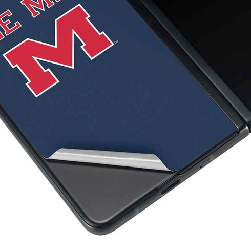 University of Mississippi Ole Miss Blue Galaxy Z Fold3 5G Skin