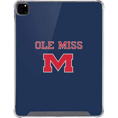 University of Mississippi Ole Miss Blue iPad Pro 12.9in (2020) Clear Case