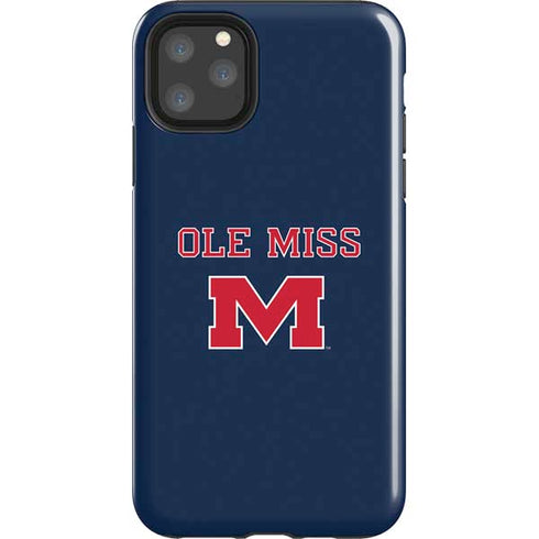 University of Mississippi Ole Miss Blue iPhone 11 Pro Max Impact Case