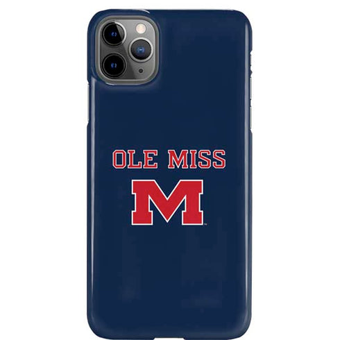 University of Mississippi Ole Miss Blue iPhone 11 Pro Max Lite Case