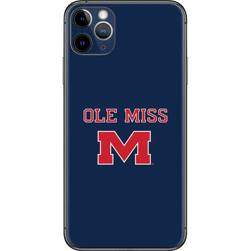 University of Mississippi Ole Miss Blue iPhone 11 Pro Max Skin