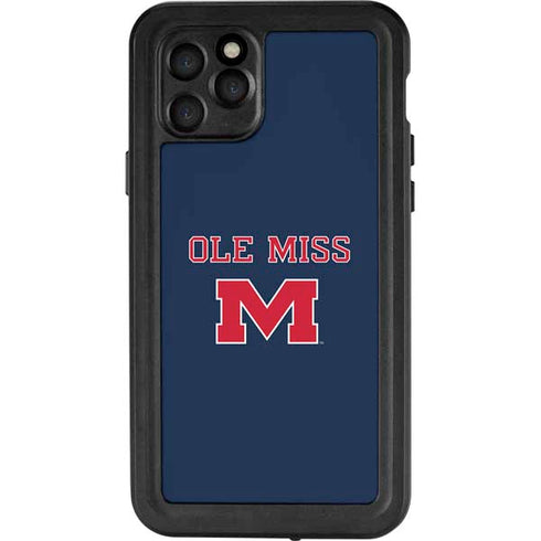 University of Mississippi Ole Miss Blue iPhone 11 Pro Waterproof Case