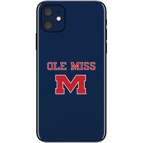 University of Mississippi Ole Miss Blue iPhone 11 Skin