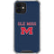 University of Mississippi Ole Miss Blue iPhone 12 Clear Case